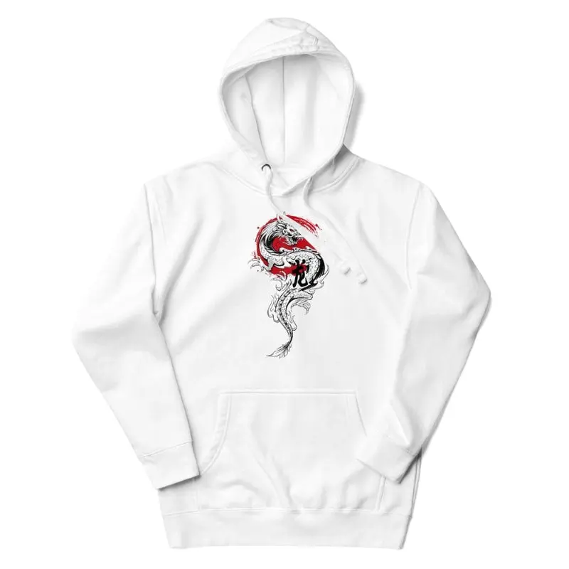 Sudadera Japonesa Dragón y Sol