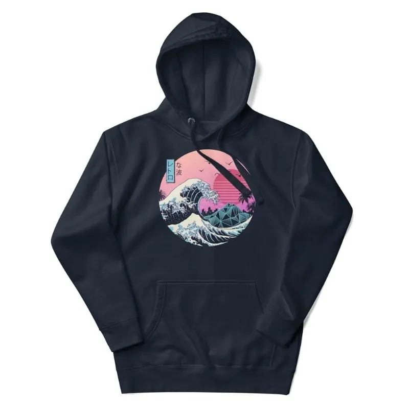 Sudadera Japonesa Kanagawa Retro