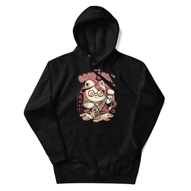 Sudadera Japonesa Maneki Neko