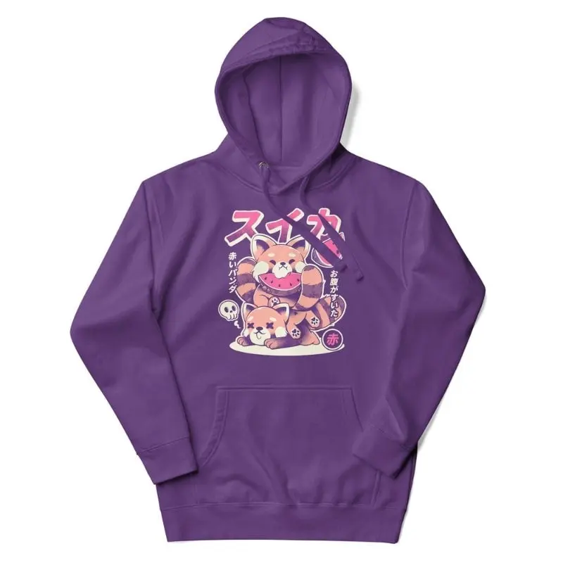 Sudadera Japonesa Panda Rojo
