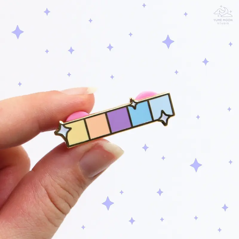 Summer Pastel Swatches Enamel Pin