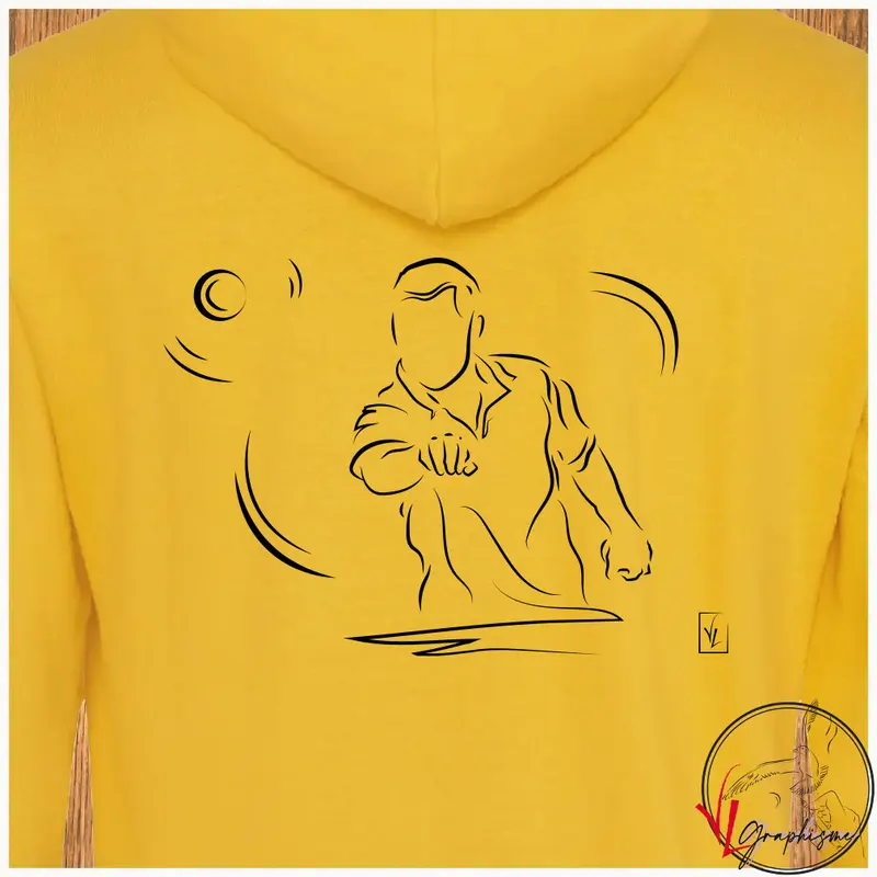 Sweat-Shirt à Capuche Pétanque Le Tir 280g/m² Coton - Personnalisable