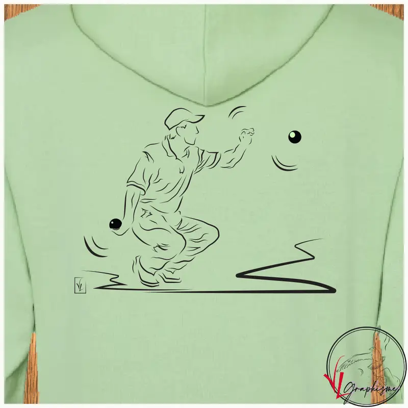 Sweat-Shirt à Capuche Pétanque Pointe 280g/m² Coton - Personnalisable