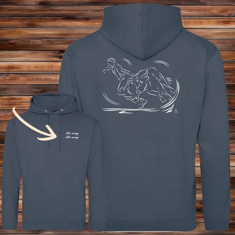 Sweat-shirt Course Camarguaise Le Cocardier - Personnalisable