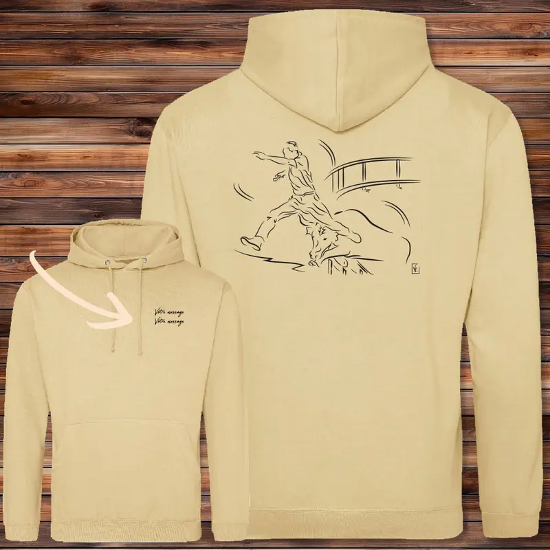 Sweat-shirt Course Camarguaise Le Saut - Personnalisable