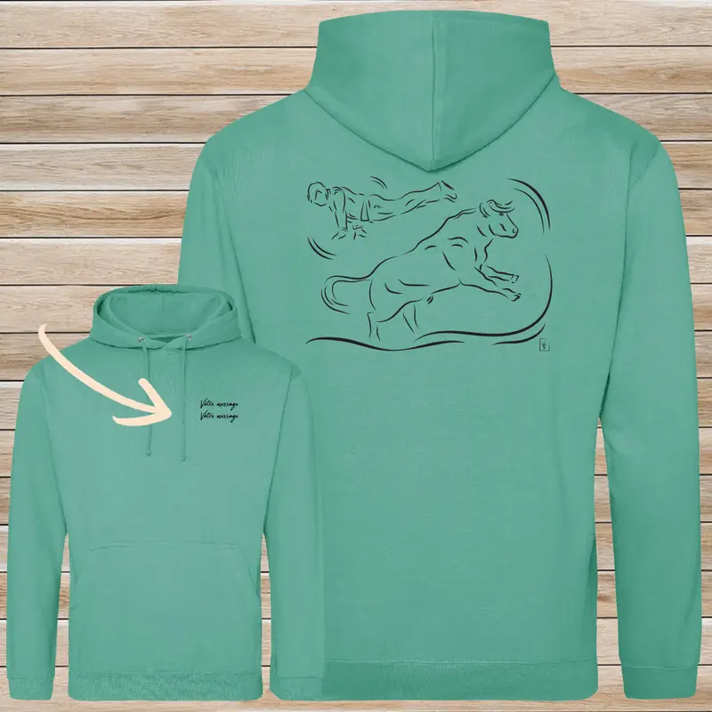 Sweat-shirt Course Landaise Le Saut de l'Ange - Personnalisable