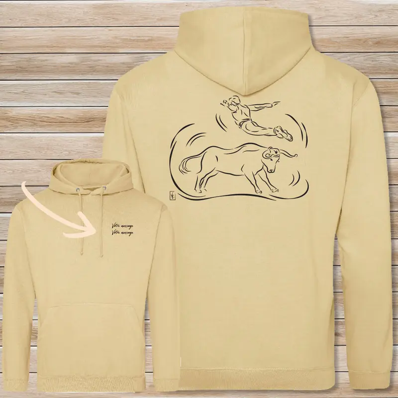 Sweat-shirt Course Landaise L'Envol du Sauteur - Personnalisable