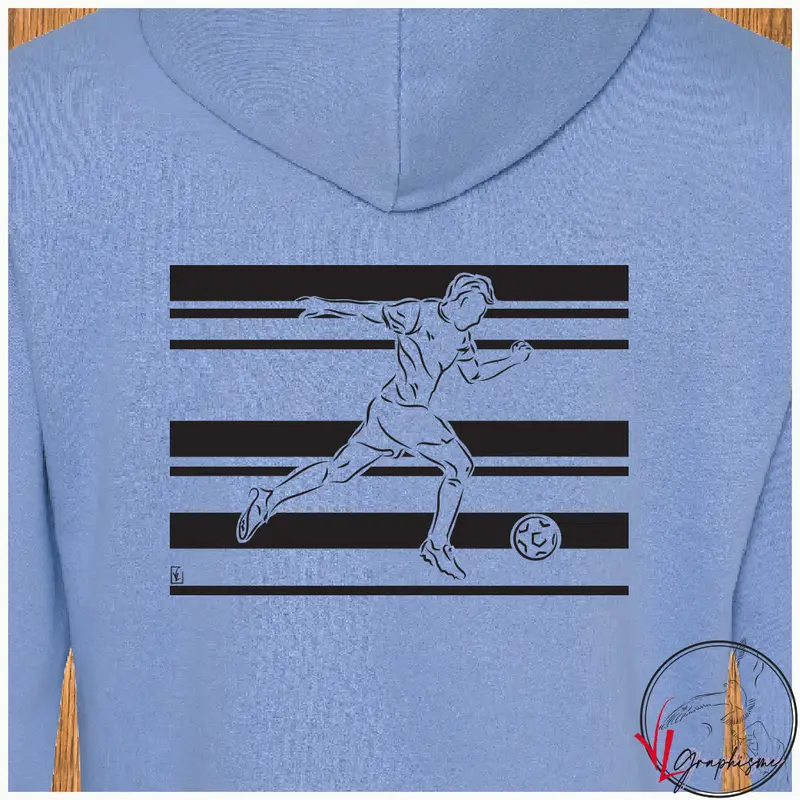 Sweat-Shirt Football Course Rayures Sport