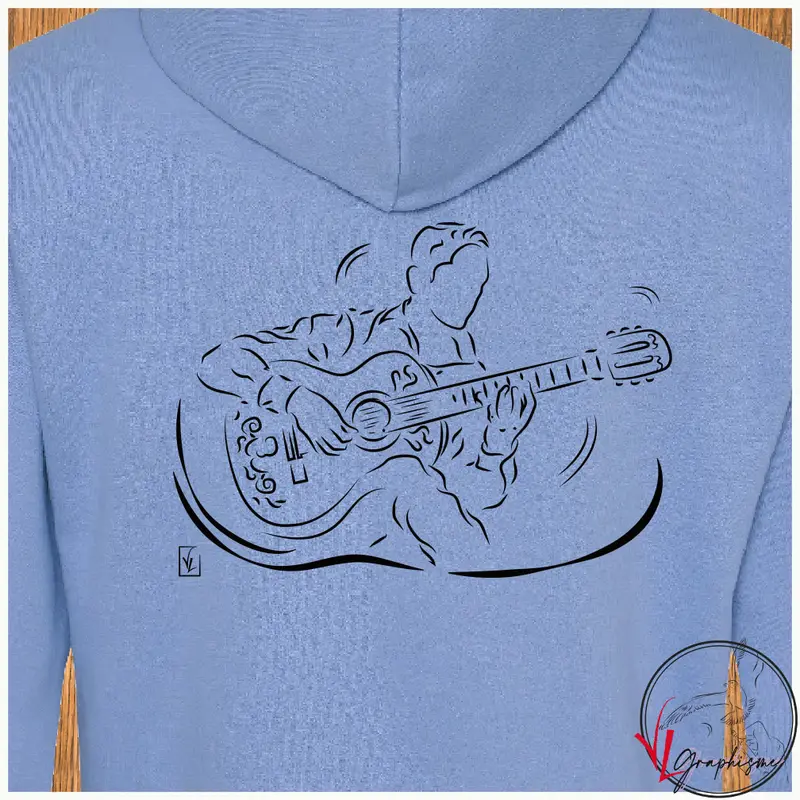 Sweat-Shirt Guitare Musicien
