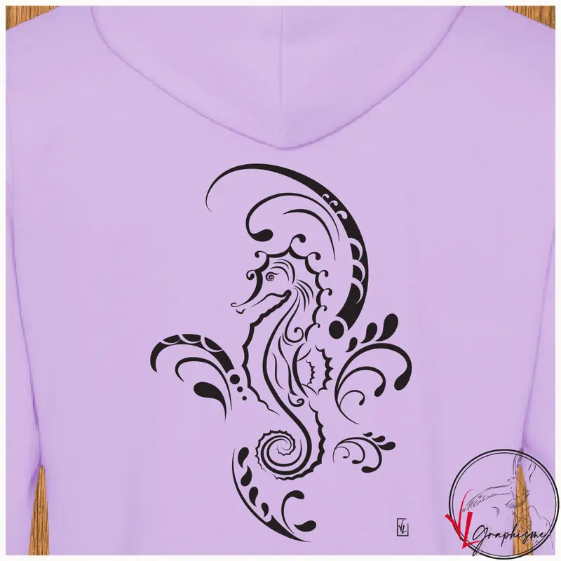 Sweat-Shirt Hippocampe Algues