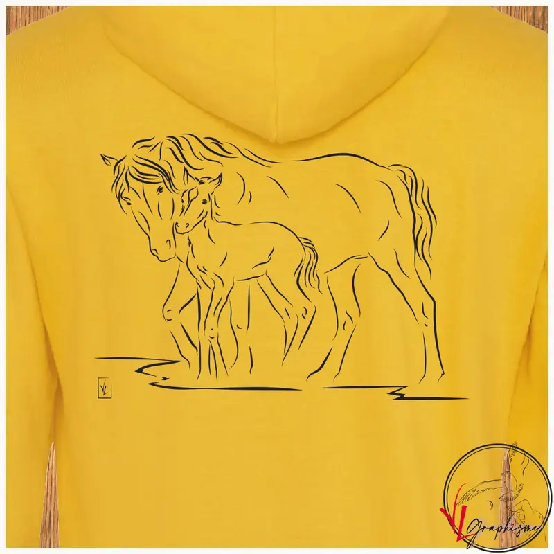 Sweat-Shirt Jument et Poulain