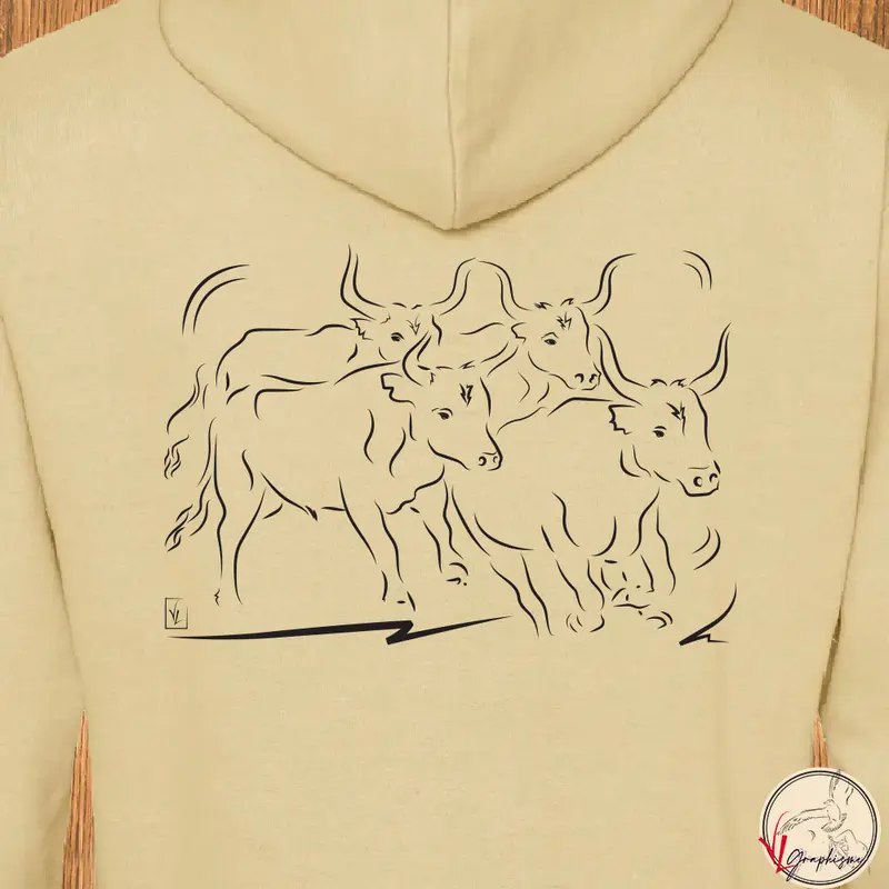 Sweat-Shirt Manade Camargue Taureaux