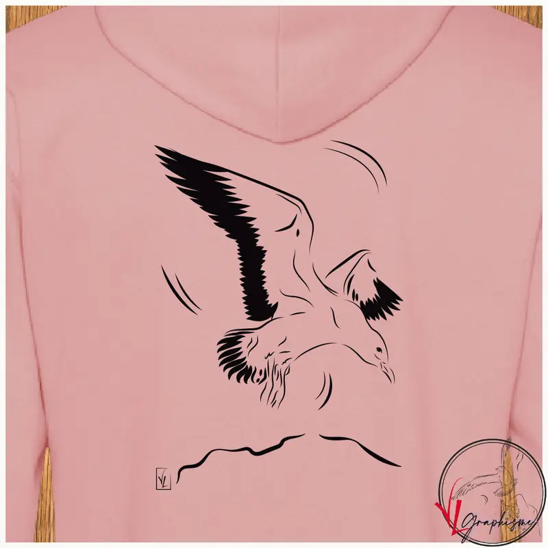 Sweat-Shirt Mouette se posant Mer