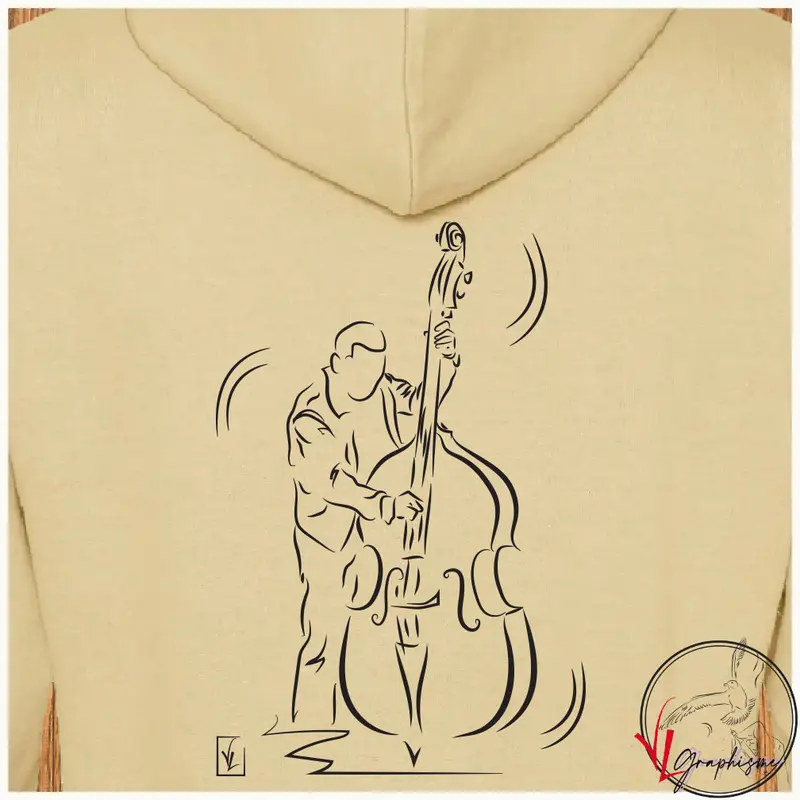 Sweat-Shirt Musicien Contrebassiste