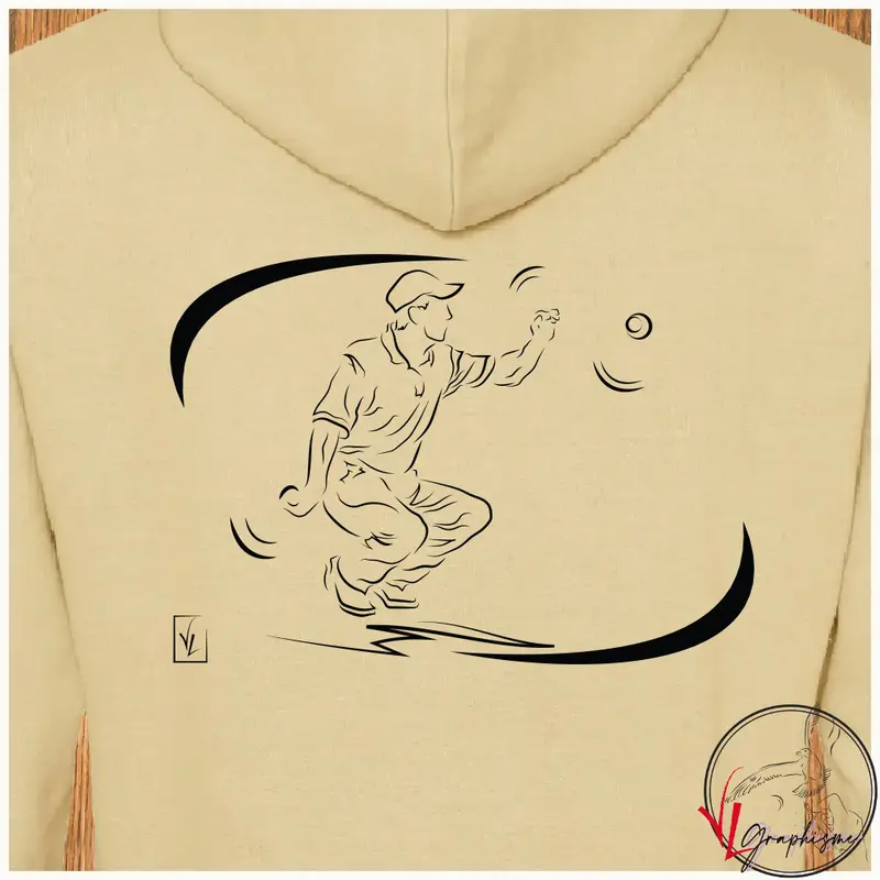 Sweat-Shirt Pétanque JO 280g/m² Coton - Personnalisable