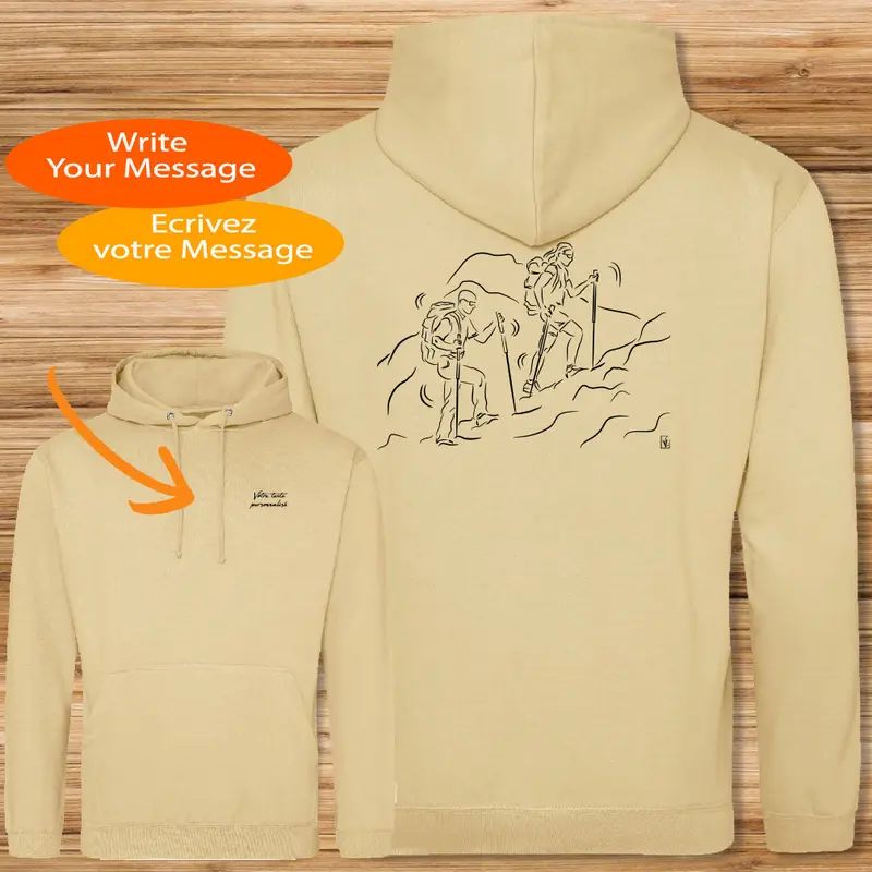 Sweat-shirt Randonnée Trekking - Personnalisable