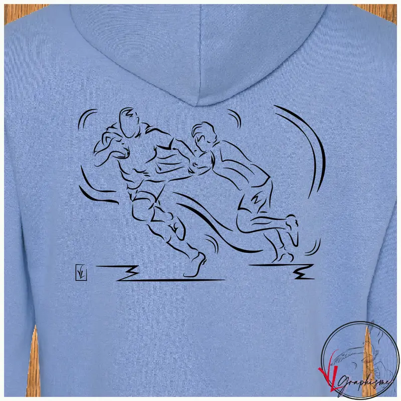 Sweat-Shirt Rugby Placage Sport