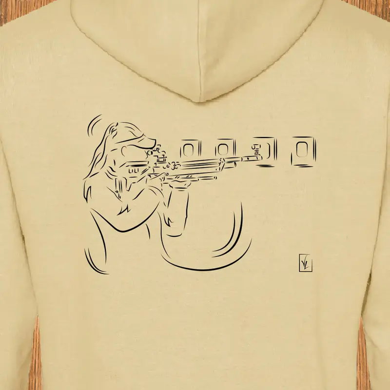 Sweat-Shirt Sport Tir carabine féminin