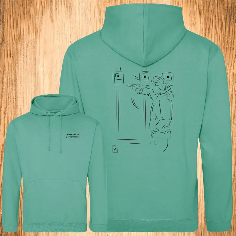 Sweat-Shirt Sport Tir pistolet féminin