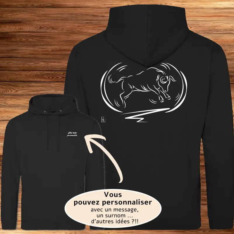 Sweat-Shirt Taureau en mouvement
