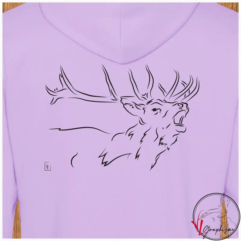 Sweat-Shirt Tête cerf qui brame