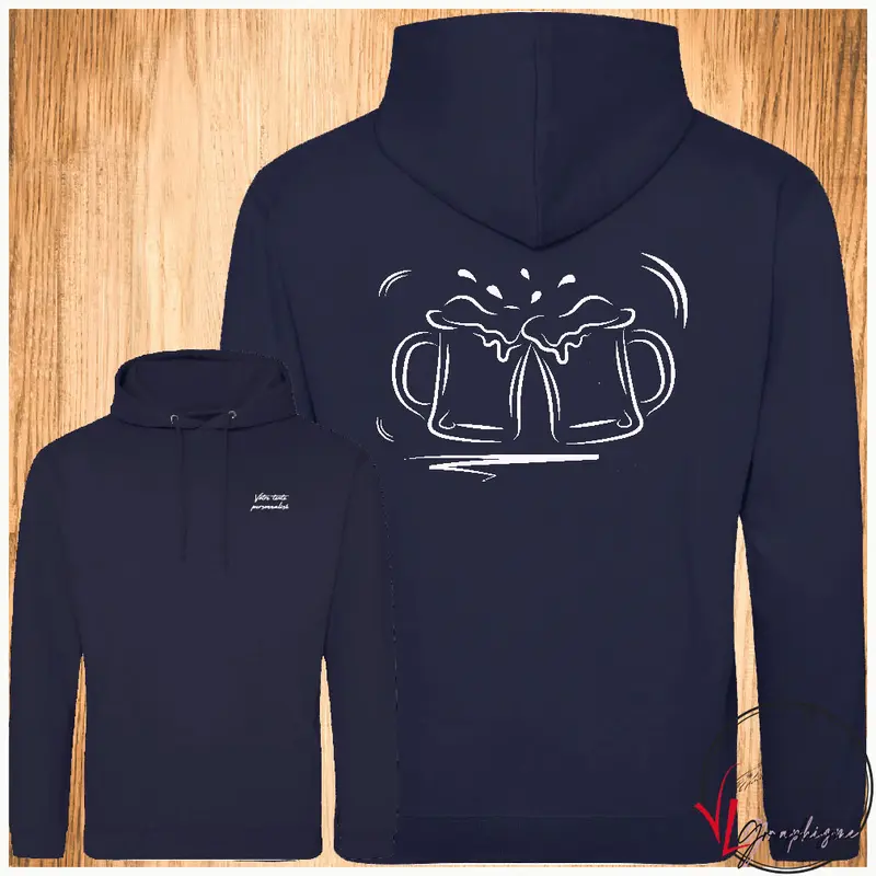Sweat-Shirt trinquer Pintes bière