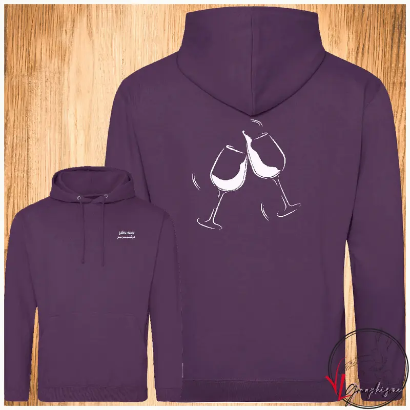 Sweat-Shirt trinquer verres vin
