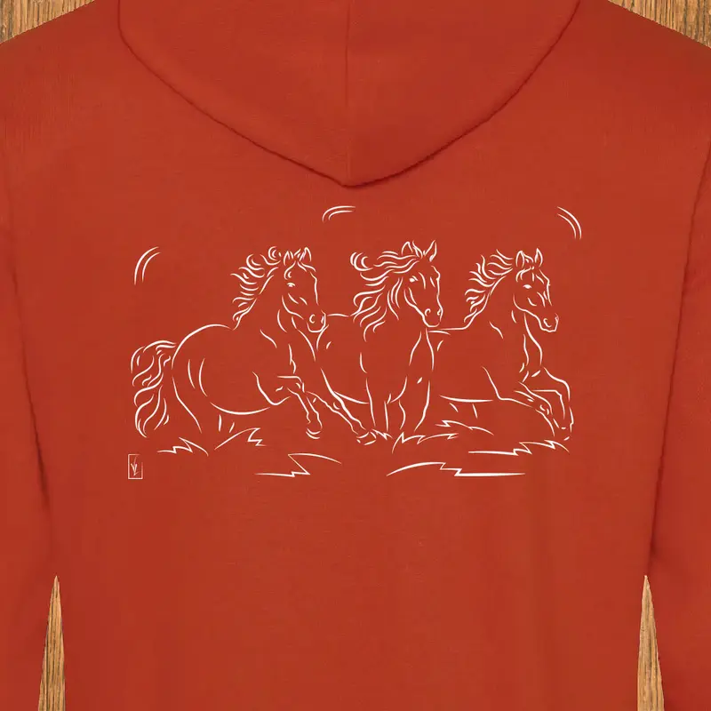 Sweat-Shirt Troupeau chevaux