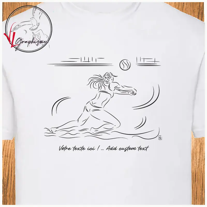T-Shirt Ancre Beach volley femme