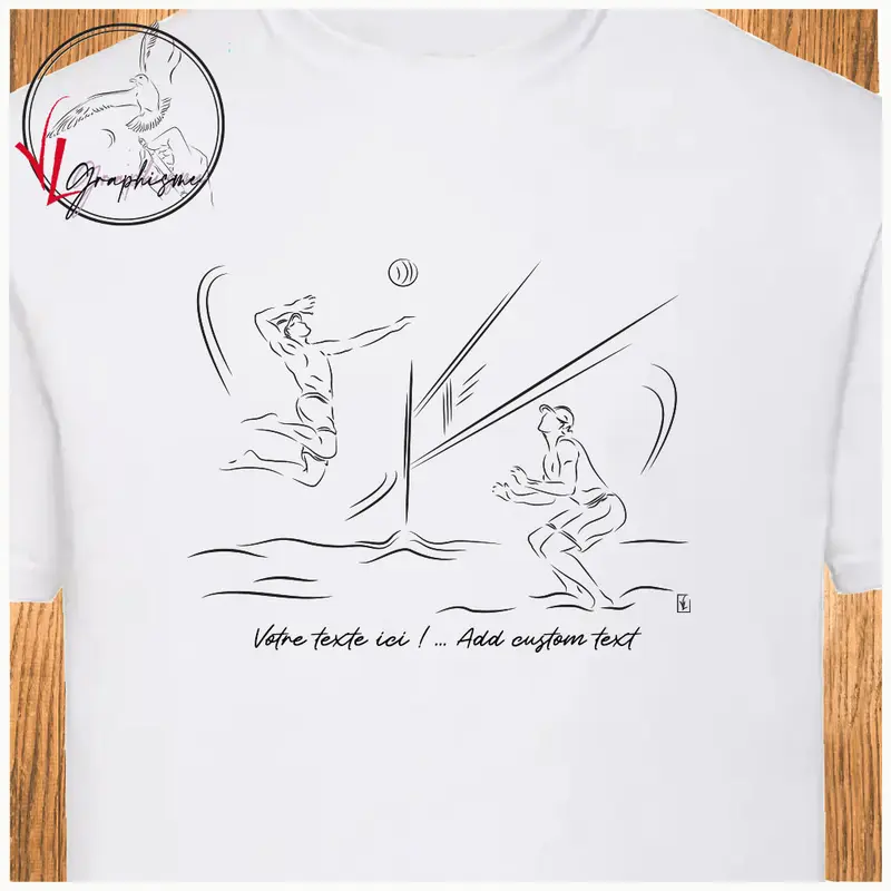 T-Shirt Ancre Beach volley hommes