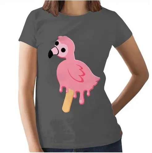 T-Shirt Femme Flamant Rose Unis