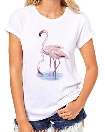 T-shirt Flamant Rose Duo