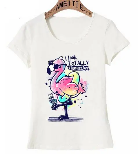 T-shirt Flamant Rose Femme Humour