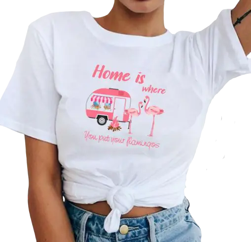 T-shirt Flamant Rose Home