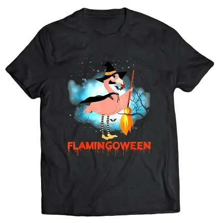 T-shirt Flamant Rose Homme Halloween