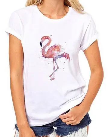 T-shirt Flamant Rose Poudre