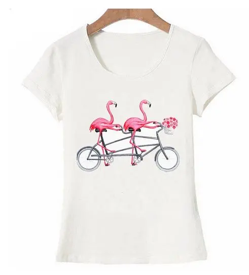 T-shirt Flamant Rose Tandem