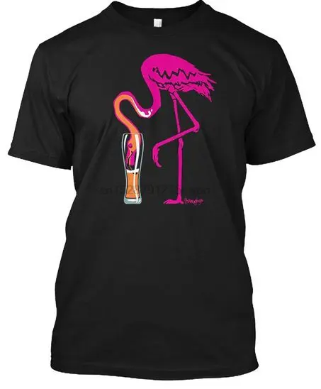 T-shirt Flamant Rose Verre