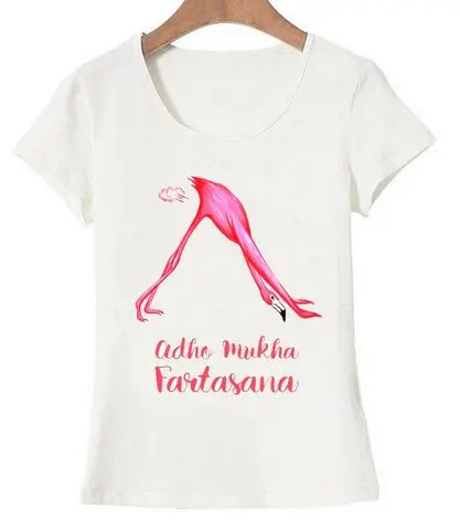 T-shirt Flamant Rose Yoga