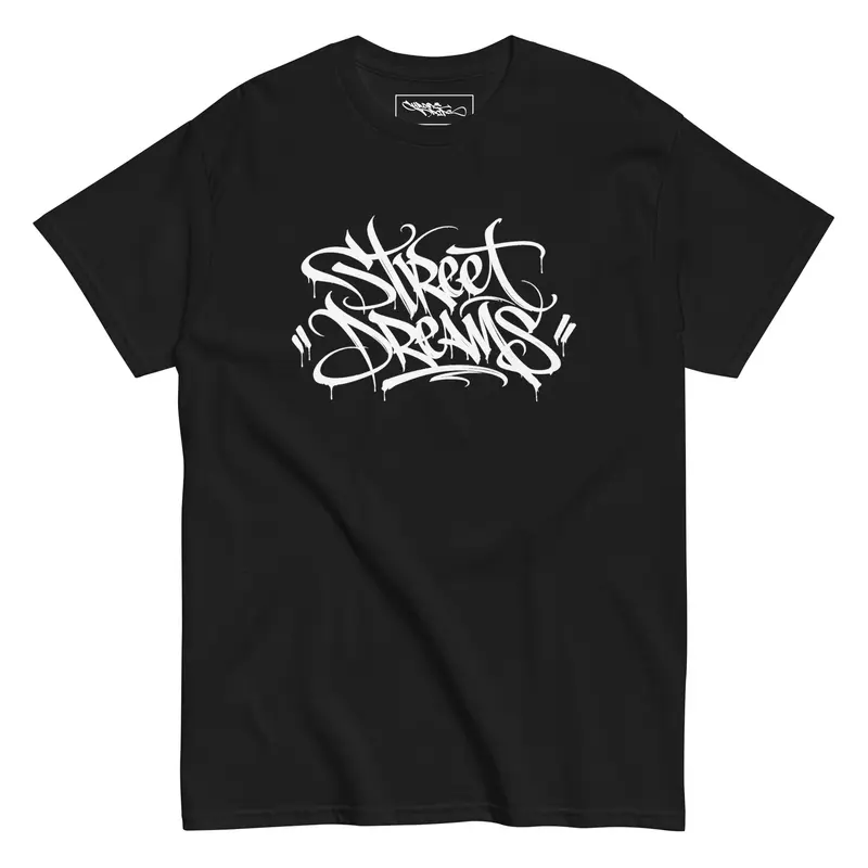T-shirt handstyle "Street Dreams" - Noir