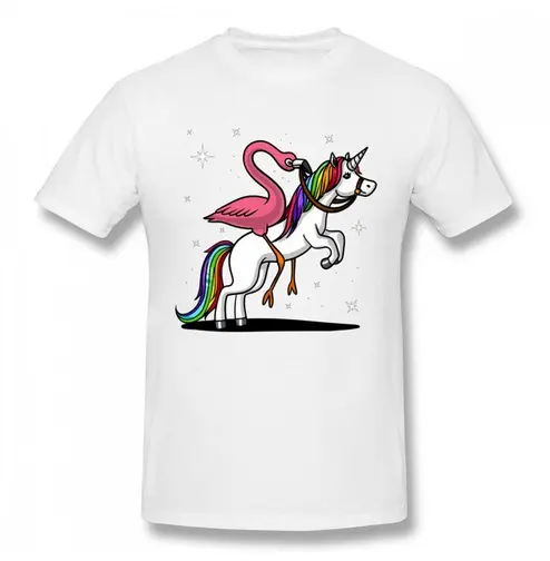 T-Shirt Homme Flamant Rose Licorne