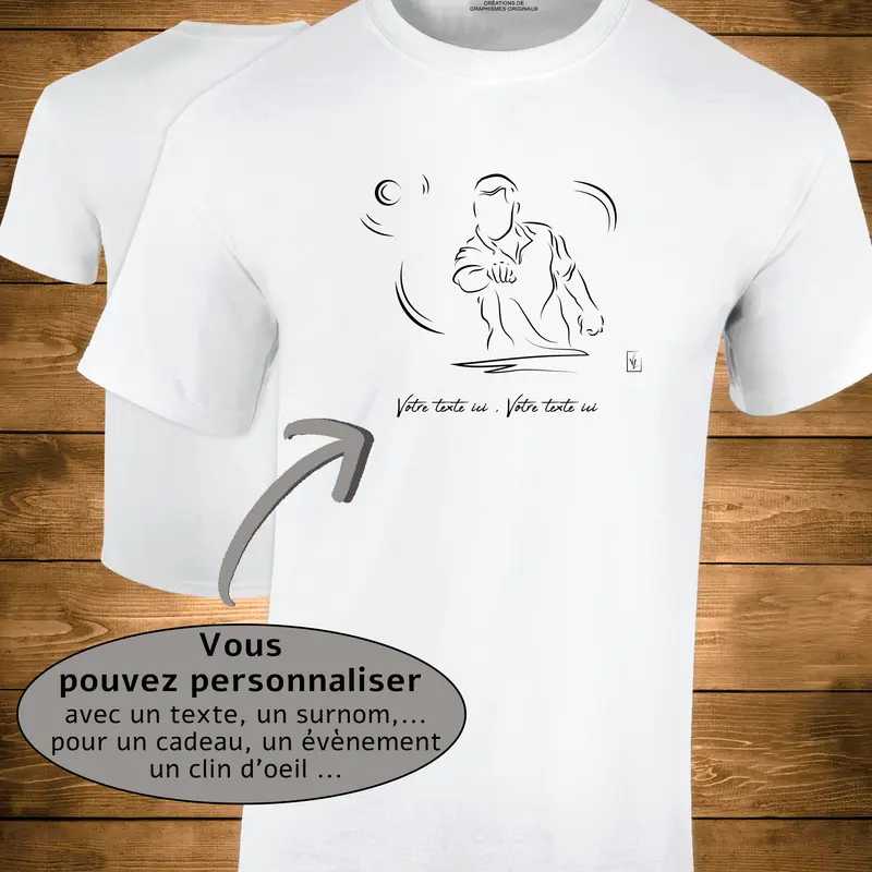 T-Shirt Pétanque Le Tir Coton - Personnalisable
