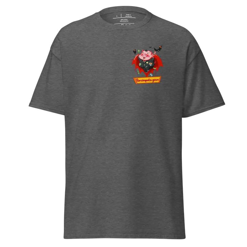 T-shirt Porcimpots.gouv - couleurs foncées