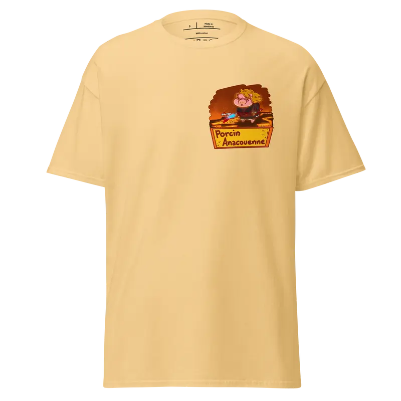 T-shirt Porcin Anacouenne - couleurs claires