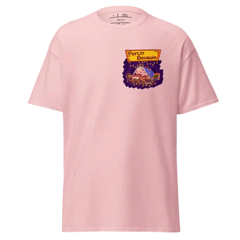 T-shirt Porcin Bouquin - couleurs claires