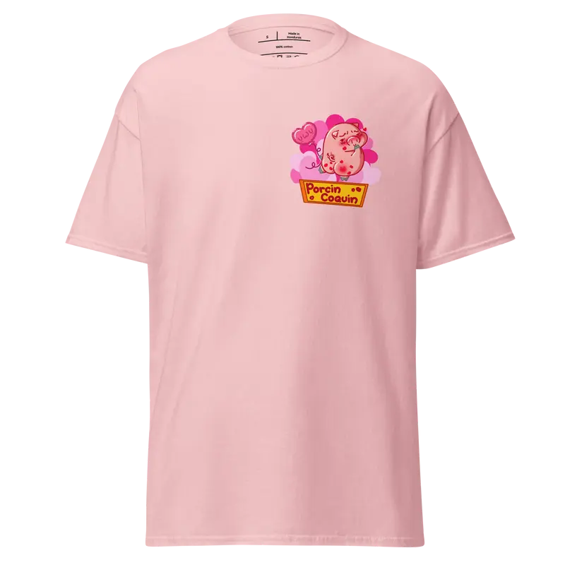 T-shirt Porcin Coquin - couleurs claires