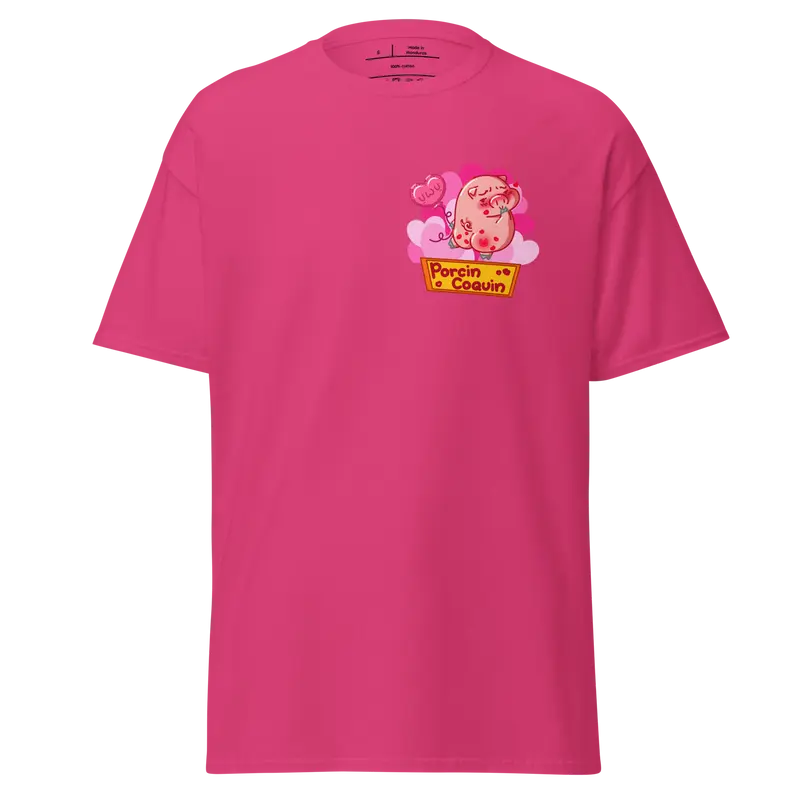 T-shirt Porcin Coquin - couleurs vives
