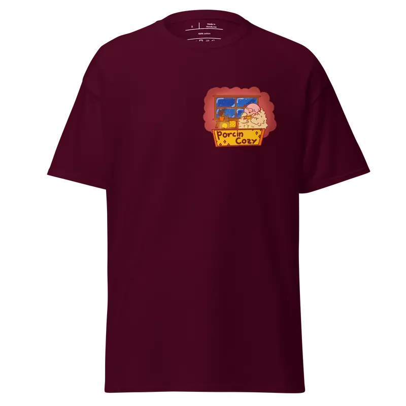 T-shirt Porcin Cozy - couleurs foncées