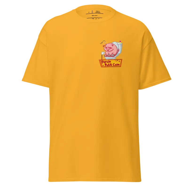 T-shirt Porcin Petit Coin - couleurs vives