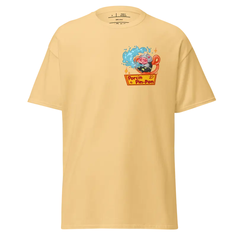 T-shirt Porcin Pin-Pon - couleurs claires
